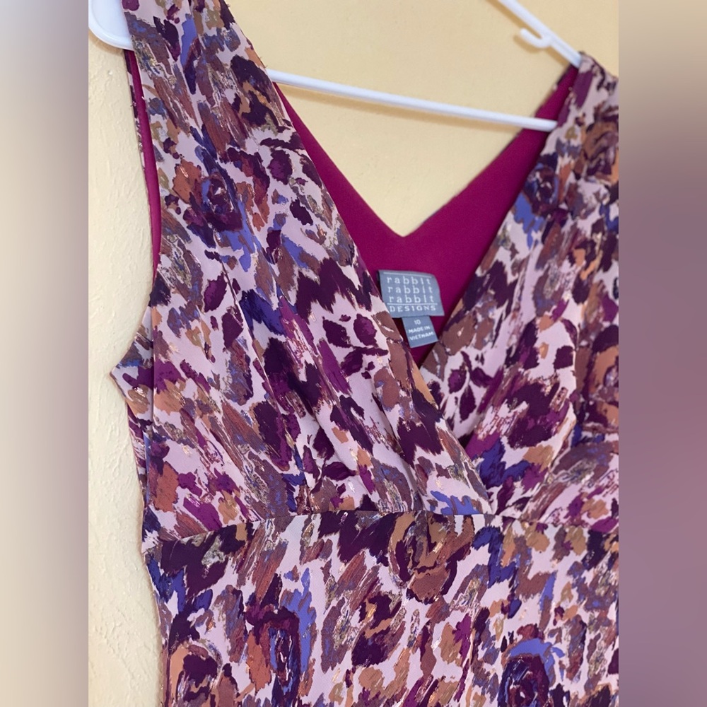 Rabbit Rabbit Rabbit Design Sleeveless Dress Sz-10 - Picture 4 of 8